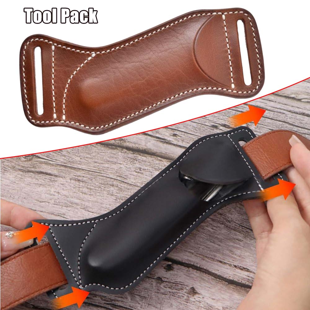 Edc Carry Belt Leather - Bolsa Tática para Ferramentas EDC, Estojo