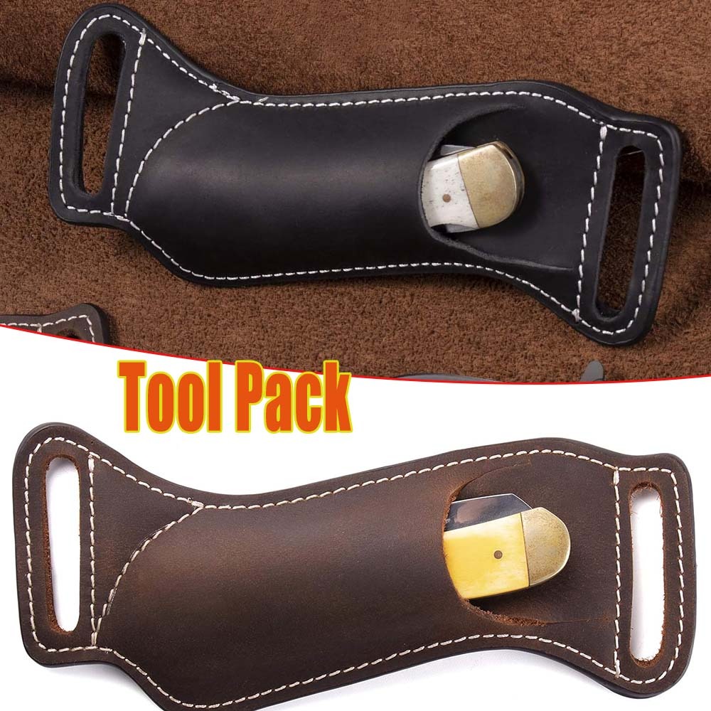 Edc Carry Belt Leather - Bolsa de Cinto Tática para Faca