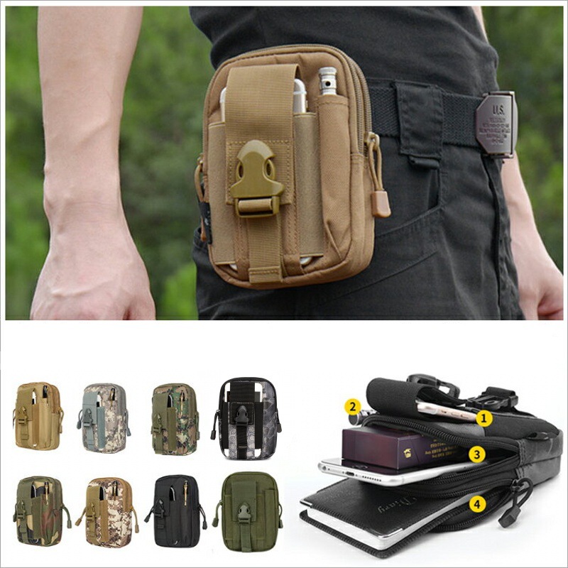 Edc Carry Kit - Pequena molle bolsa pacote de cintura
