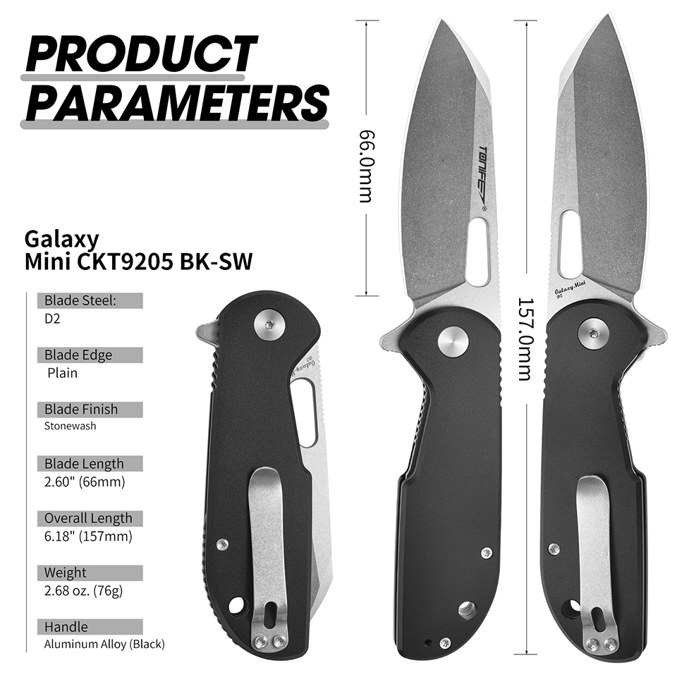Everyday Carry (Edc) Knife - Faca dobrável TONIFE Galaxy Mini CKT9205