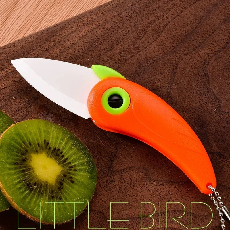 Pocket Knife Ceramic - Dobrável corte fatia piquenique almoço pássaro