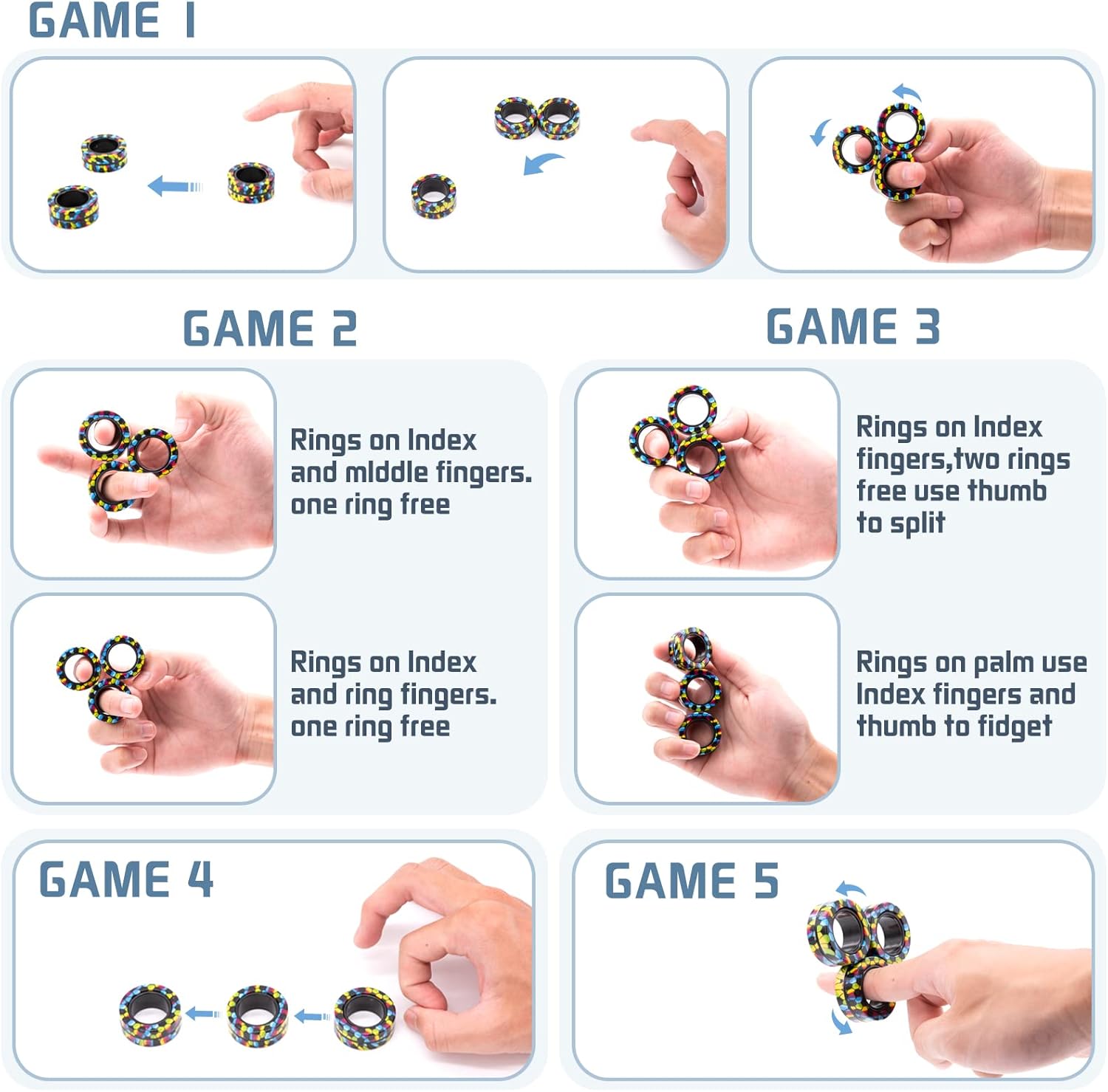 Anéis magnéticos conjunto de b - Fidget Spinner Bearing avaliação e preço