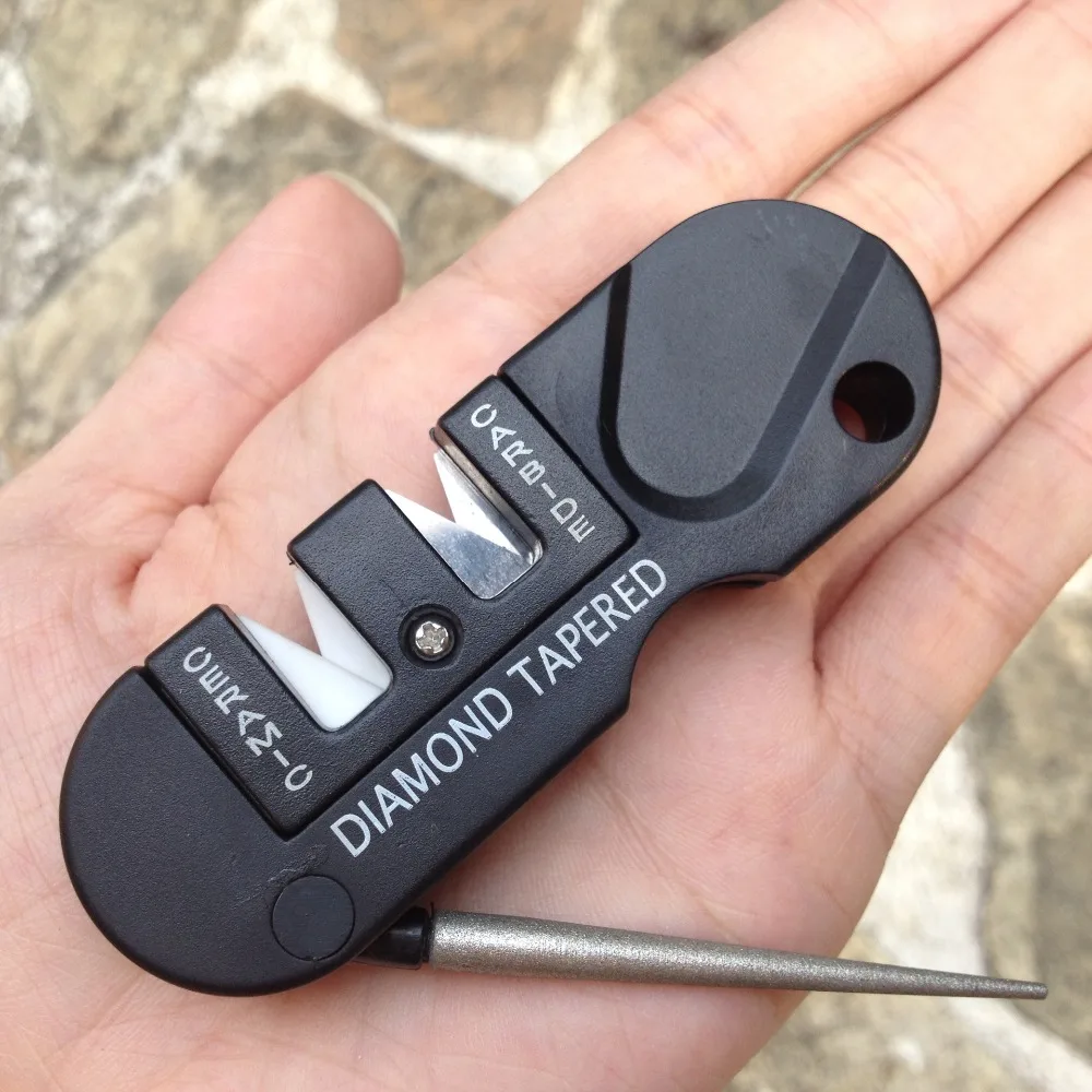 Afiador de Facas Portátil 4 em - Pocket Knife Ceramic avaliação e preço