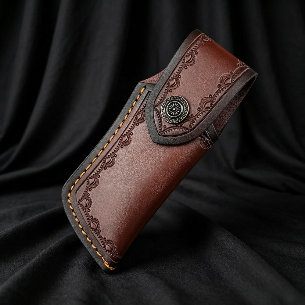 Capa de couro legítimo marrom  - Edc Carry Belt Leather avaliação e preço