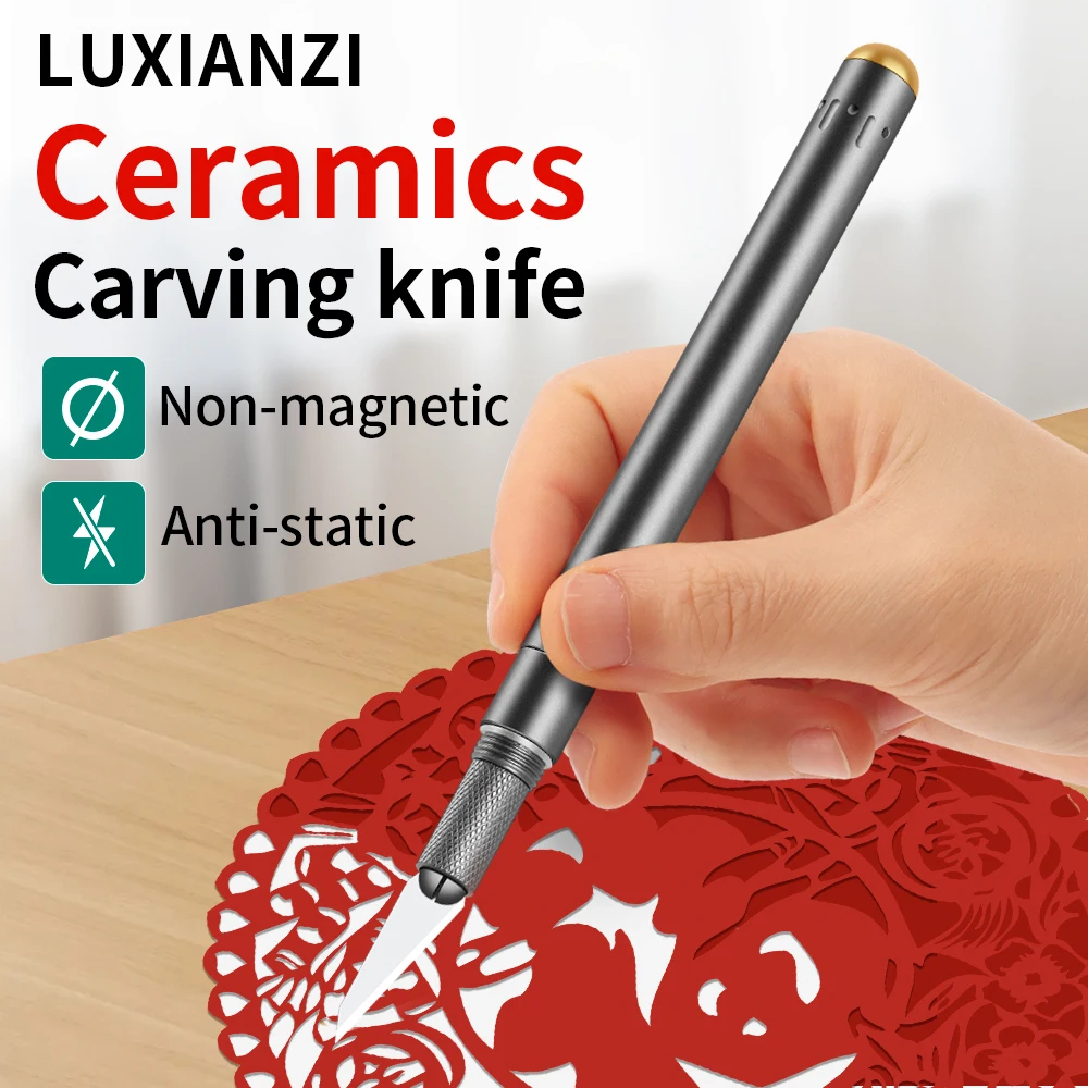 LUXIANZI Cerâmica Lâmina Escul - Pocket Knife Ceramic avaliação e preço