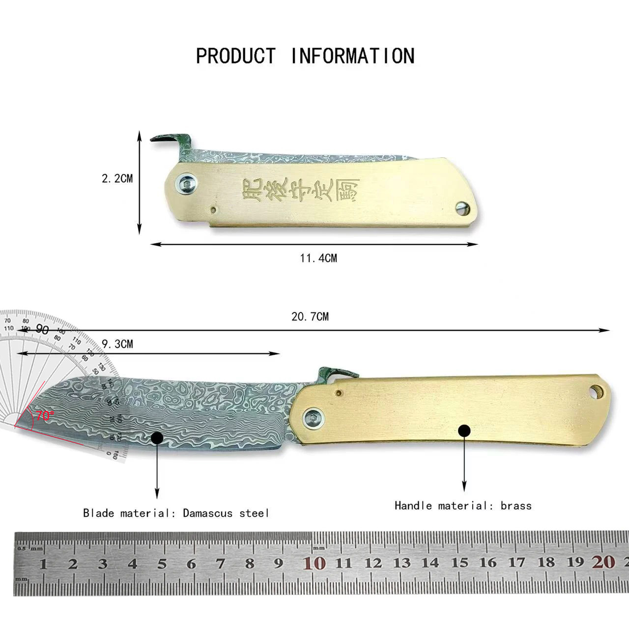 Faca Dobrável Portátil Durável - Pocket Knife Ceramic avaliação e preço